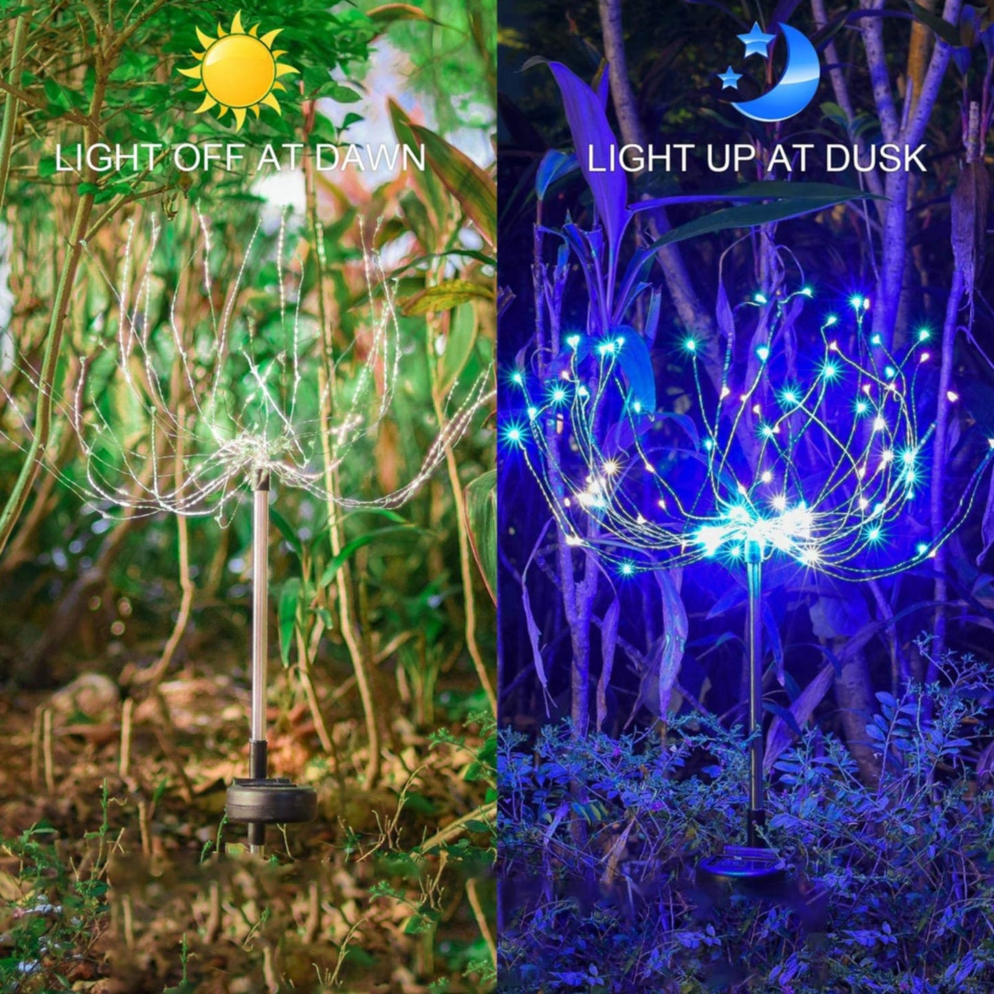 Pack Outdoor Solar LED Garden Lights - Waterproof & Decorative